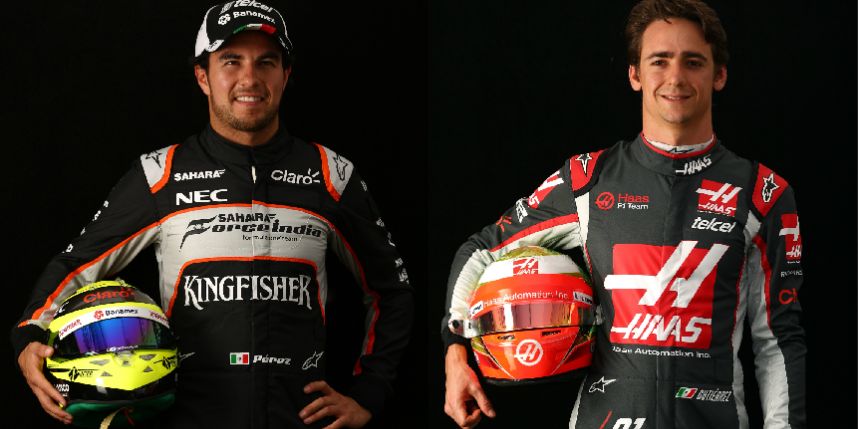 Sergio Pérez y Esteban Gutierrez, Pilotos fórmula 1.